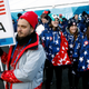 Members of the United States Olympic Team gather for a welcome ceremony inside the Pyeongchang Olympic Village prior to the 2018 Winter Olympics in Pyeongchang, South Korea, Tuesday, Feb. 6, 2018. Image: AP Photo/Patrick Semansky